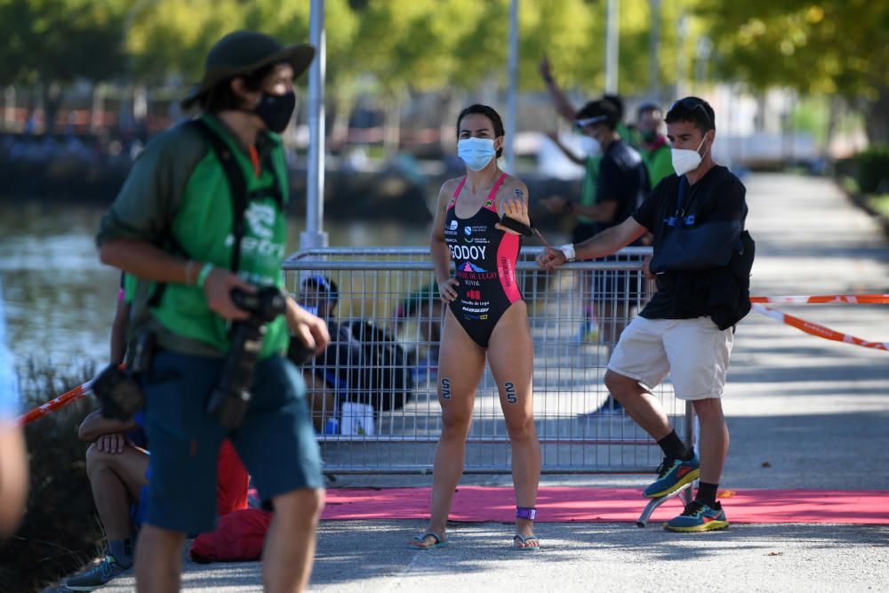 Los favoritos cumplen en el Campeonato de España de Triatlón Sprint en Pontevedra