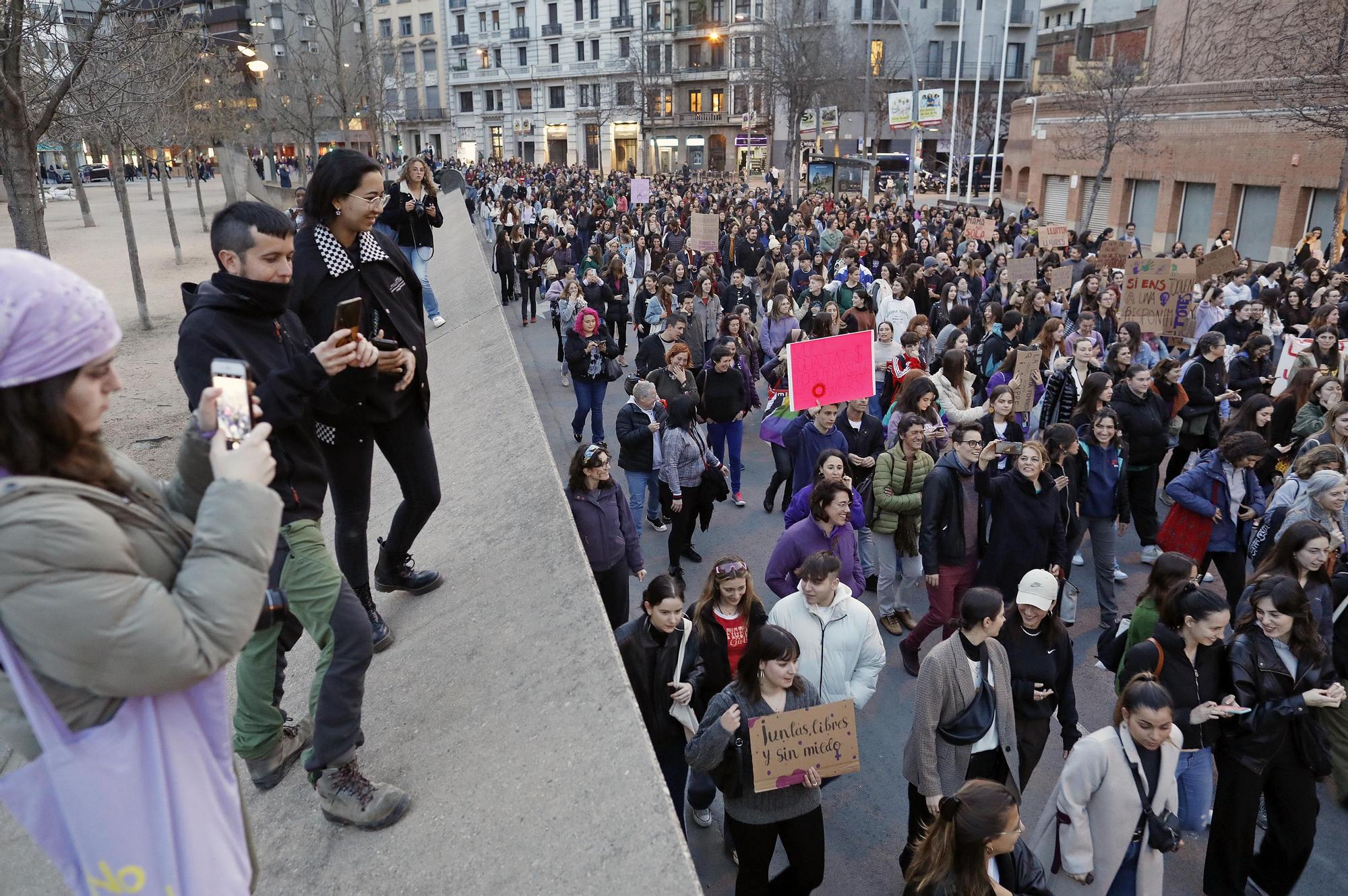 Manifestació 8M a Girona.