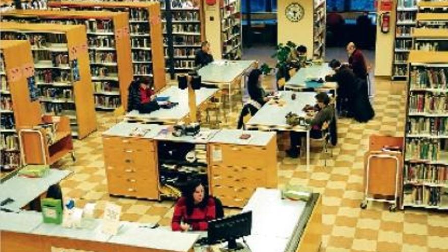 Imatge de la Biblioteca del Casino de Manresa, que el 2013 va rebre més de 273.000 visitants