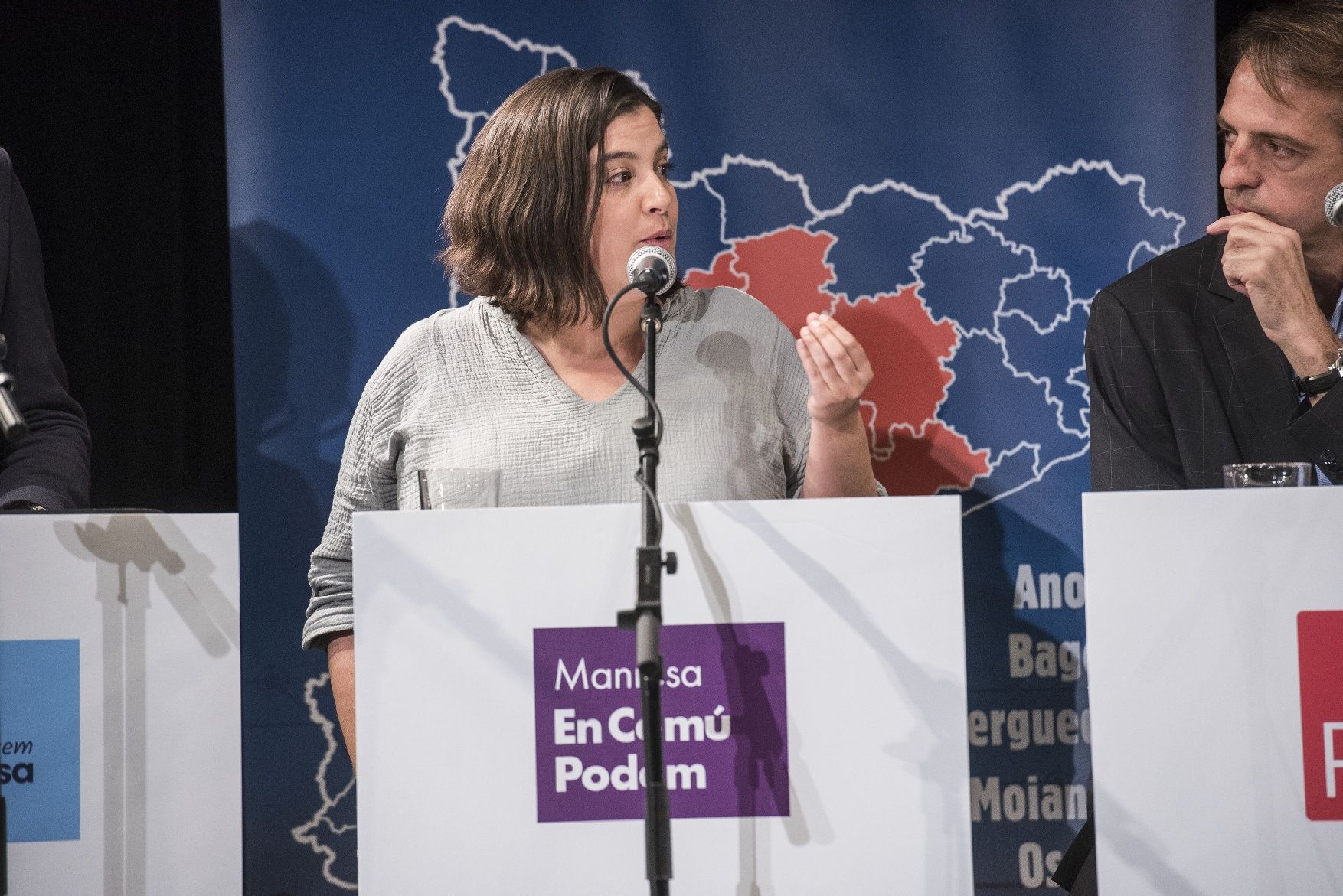 Les millors imatges del debat electoral del Col·legi de Periodistes a Manresa