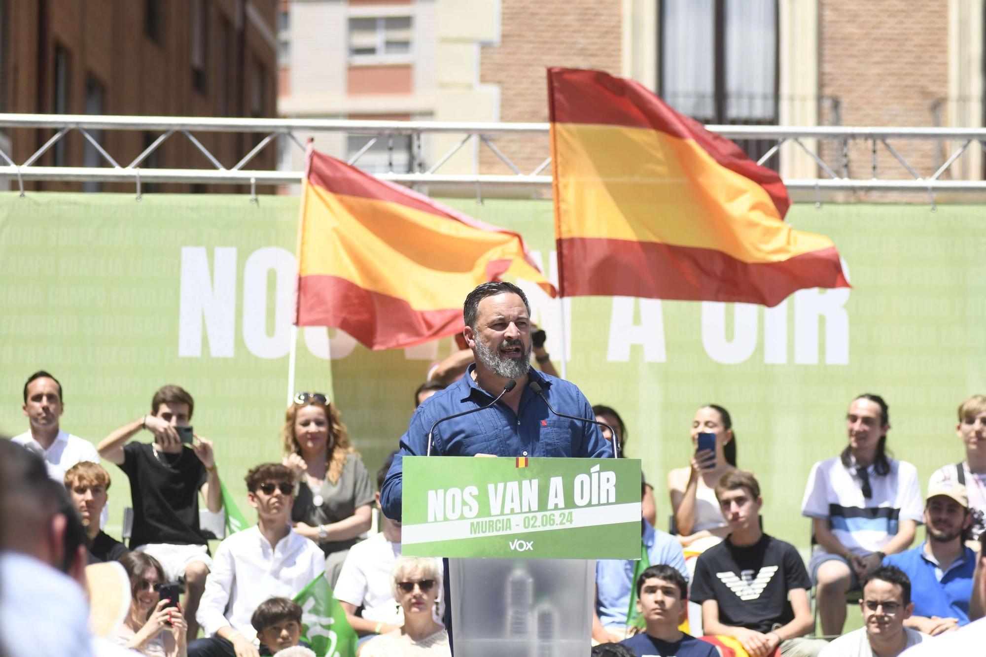 Acto de Santiago Abascal y Jorge Buxadé en Murcia