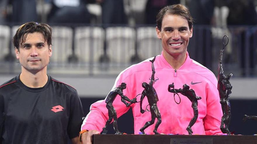 Nadal vence a Ferrer en la exhibición de Kuwait