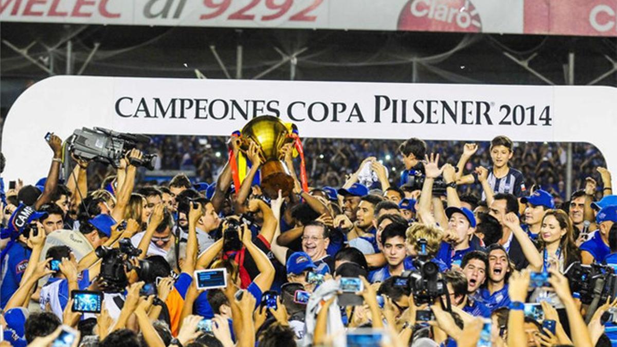 Emelec, celebrando el título