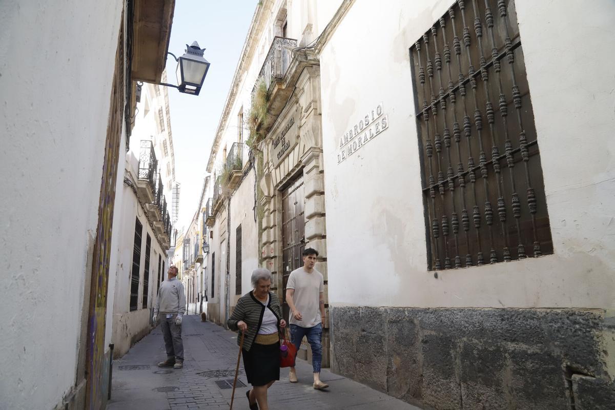 Córdoba Estado de la sede edificio de la Real Academia en la calle Ambrosio de Morales