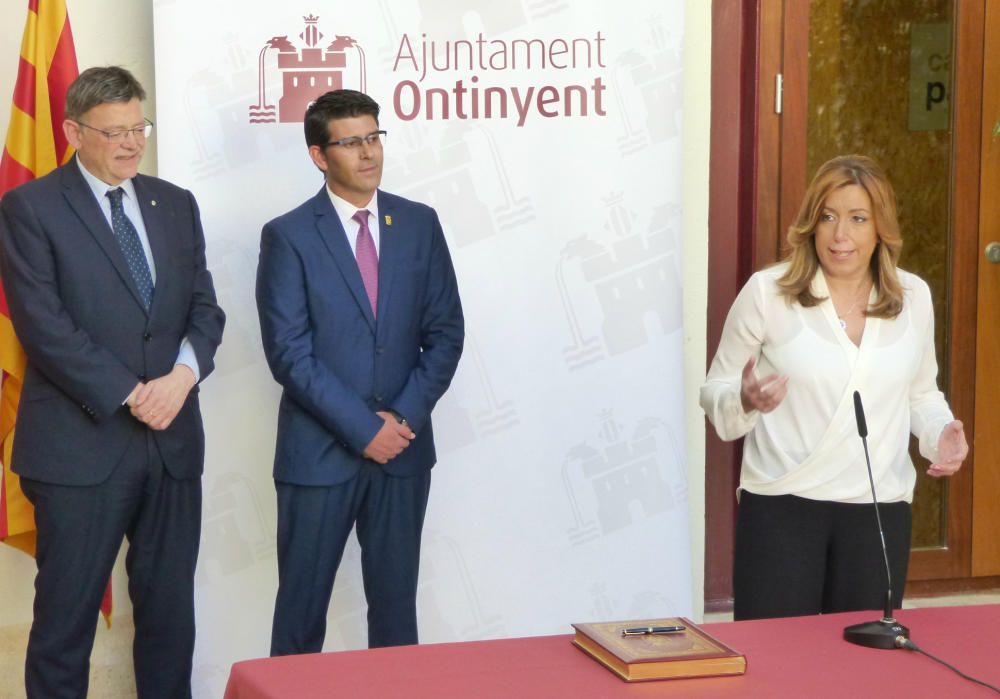 Mitin de Susana Díaz en la Casa de la Cultura de Xàtiva