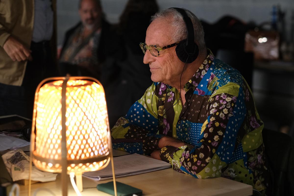 Miñarro durante el rodaje de la cinta.