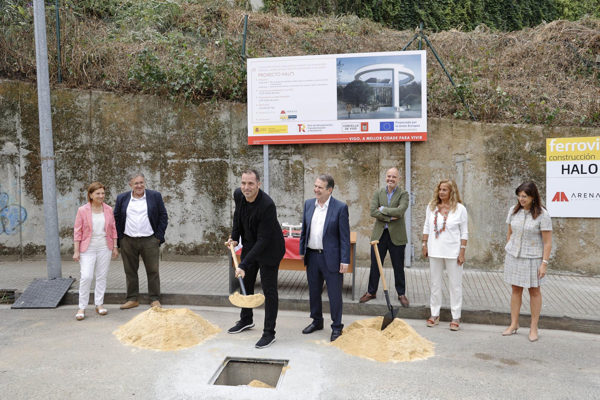 El ascensor HALO entre García Barbón y Vialia ya tiene su primera piedra