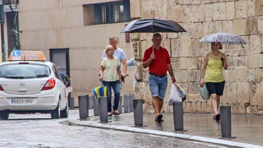 Lluvia en Orihuela