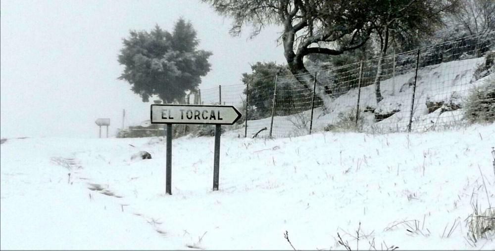 Nieve en Antequera.