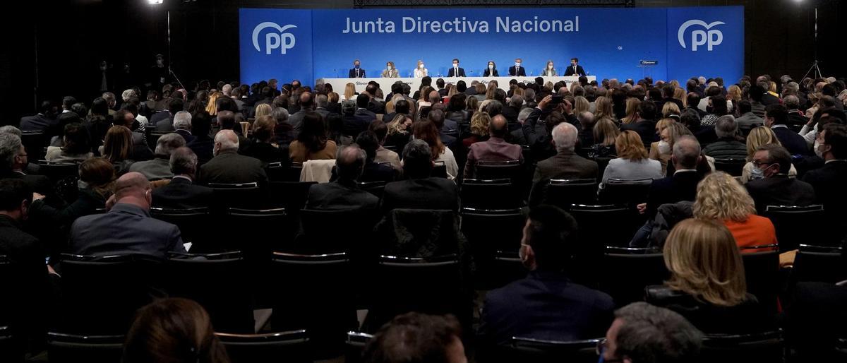 La junta directiva nacional del PP, en imágenes