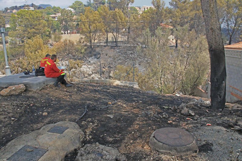 Así están las viviendas afectadas por las llamas