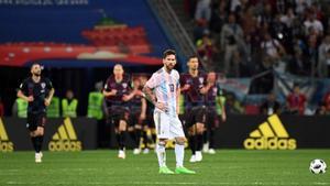 Las imágenes de Messi contra Croacia