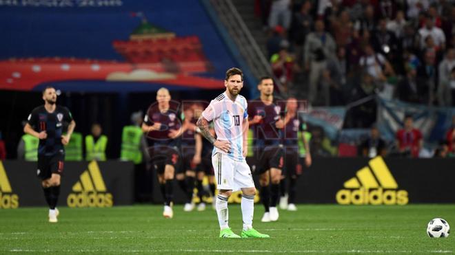 Las imágenes de Messi contra Croacia