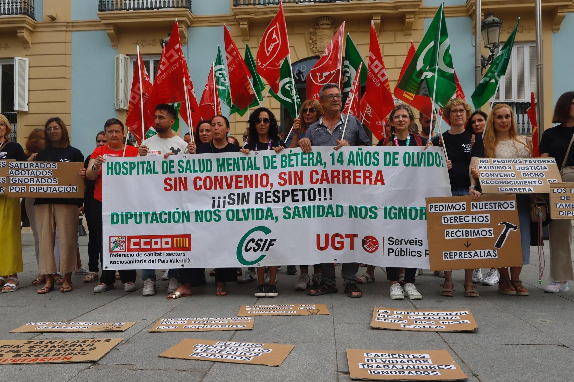Los sindicatos del Hospital de Salud Mental de Bétera reclaman un convenio y carrera