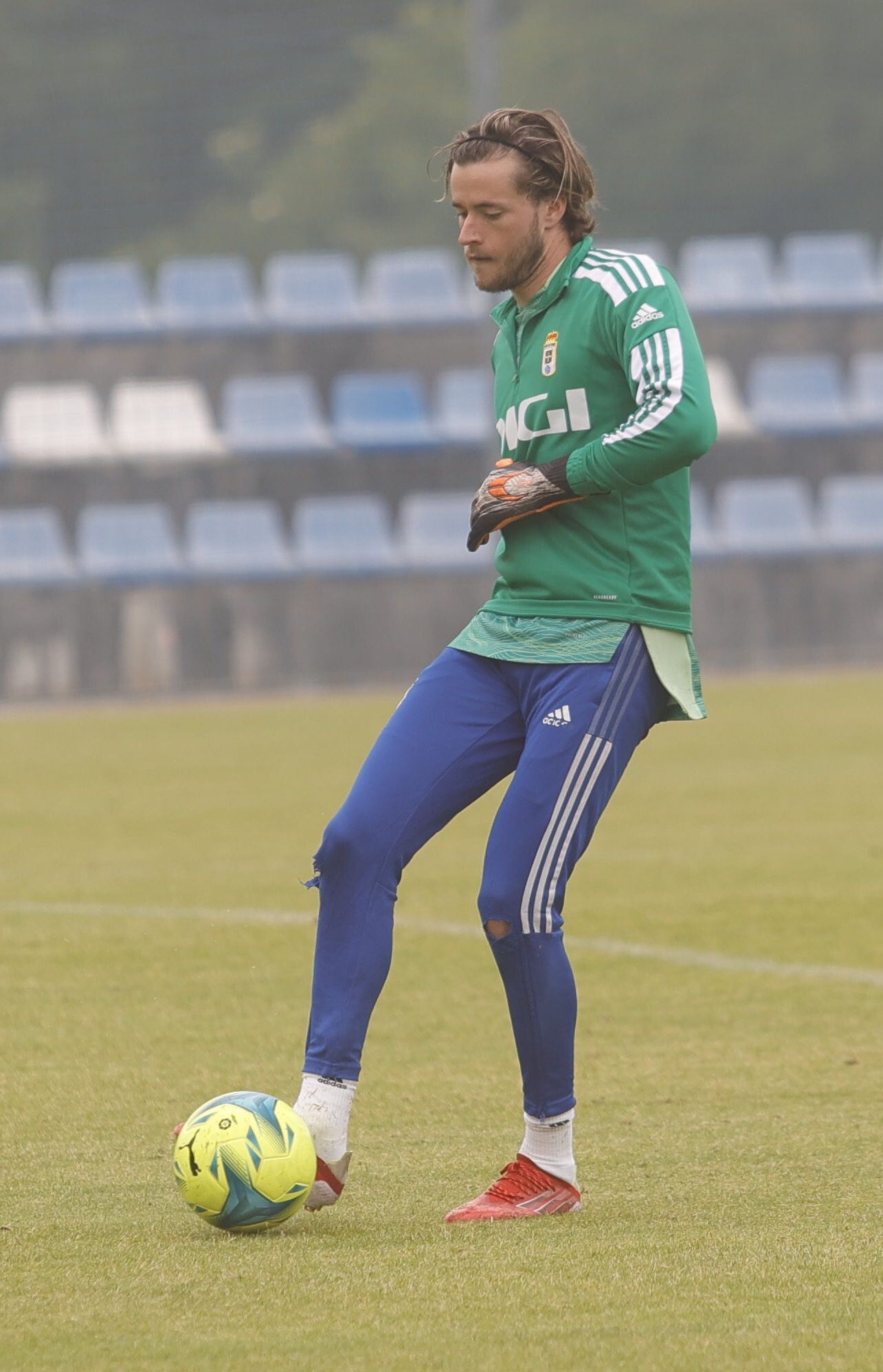 Las imágenes del entrenamiento del Oviedo