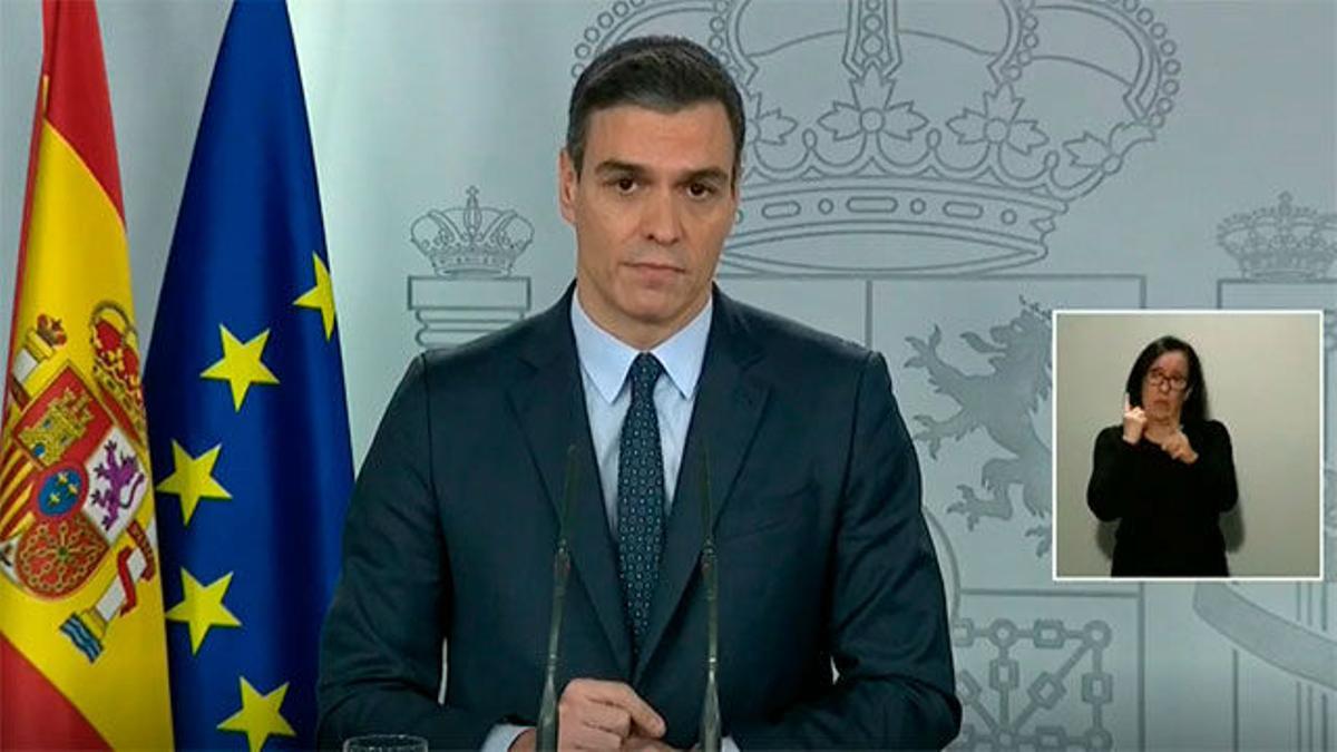 Sánchez confirma la ampliación del estado de alarma hasta el 11 de abril