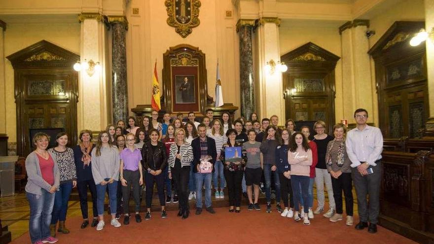 Alumnos franceses visitan el Ayuntamiento