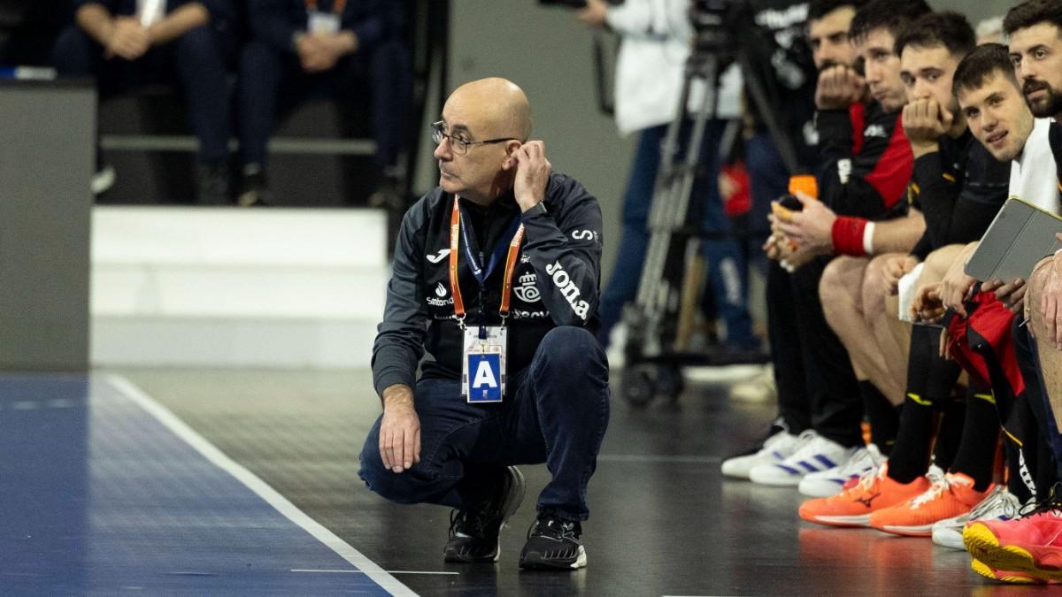 Jordi Ribera, durante el partido ante Eslovenia