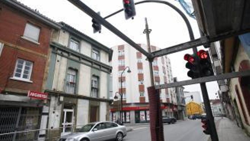 La avenida Eysines de Piedras Blancas donde tuvo lugar el anterior atropello.