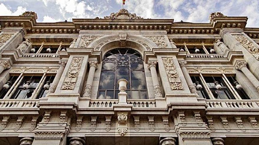 Façana de la seu del Banc d&#039;Espanya, a Madrid