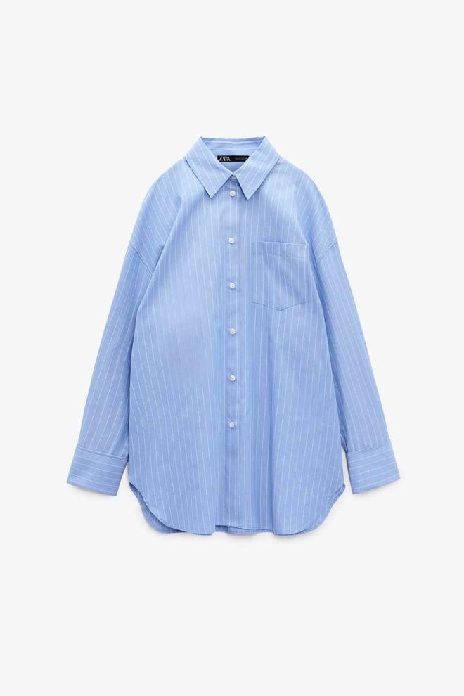 Camisa 'oversize' de rayas Zara