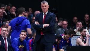 Sarunas Jasikevicius, en el partido de Copa ante Unicaja