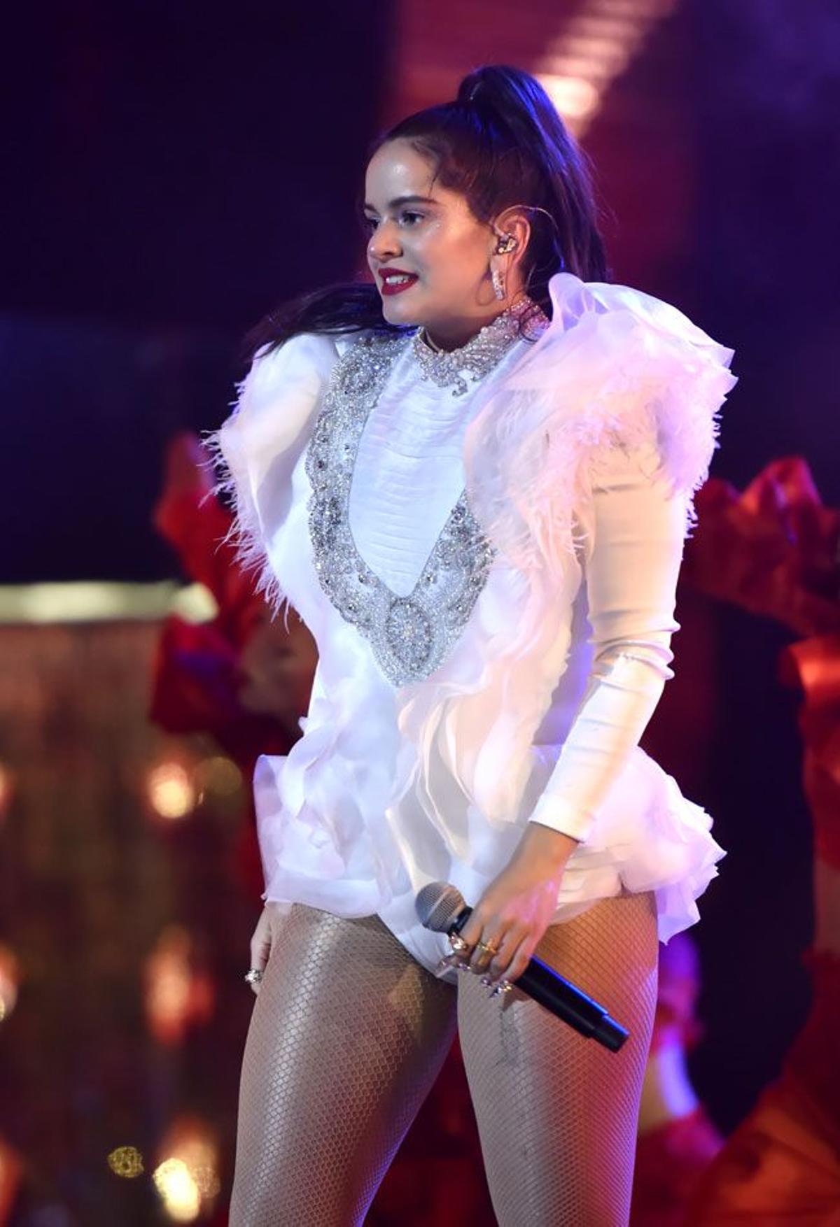 Rosalía durante los premios Grammy Latinos