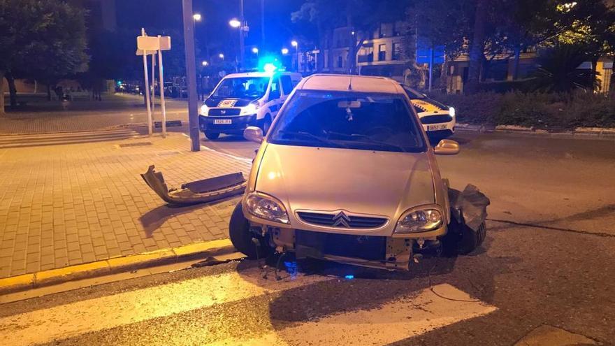 El coche donde circulaba el detenido