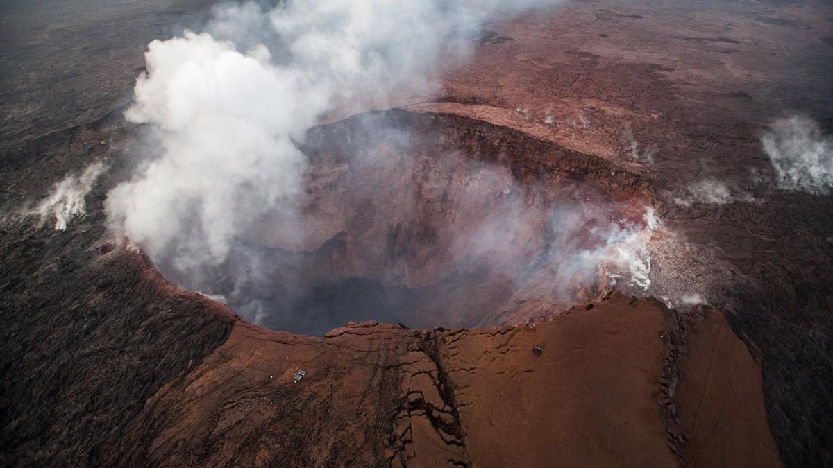 Vista aérea del volcan Kilauea, en una imagen de archivo.