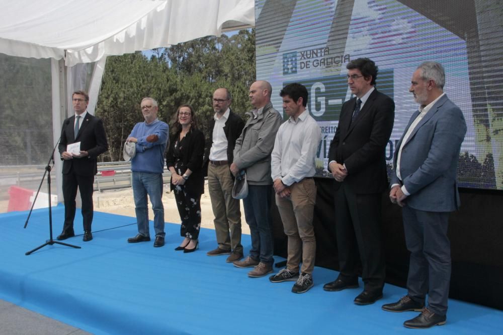 Abre la Autovía do Morrazo pendiente del falso túnel de Cangas y asegurar los taludes