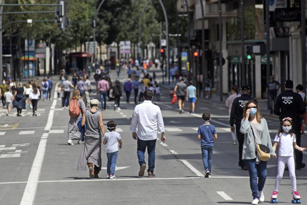 Coronavirus en Murcia: Así ha sido el primer día de desconfinamiento para los niños