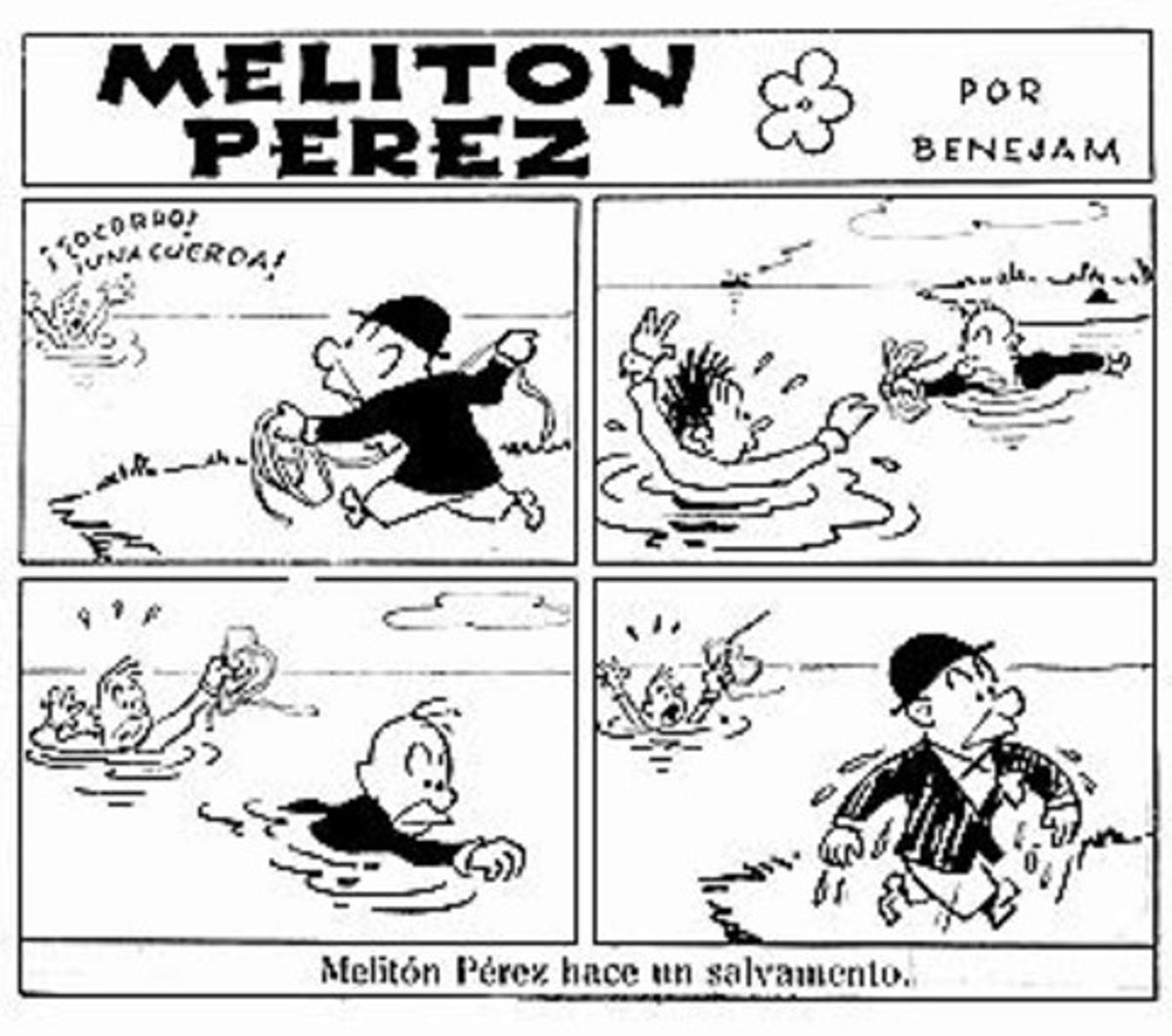Historieta de Melitón Pérez.