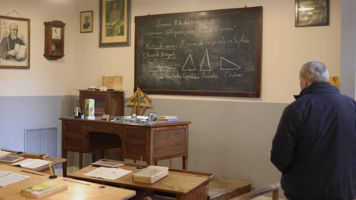 Aula del Museo Pedagógico de Zamora.