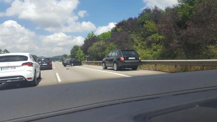 Un accidente provoca retenciones kilométricas en la &quot;Y&quot;