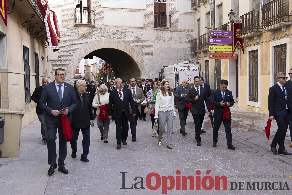 Corporación, Cofradía y Bandos realizan la 'Pedimenta' en Caravaca