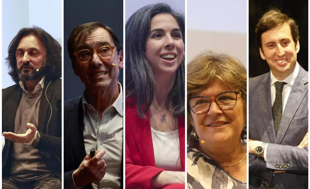Pablo Rodríguez, Corsino Rey, Patricia López, Gloria Rodríguez, y Luis Fernández-Vega.