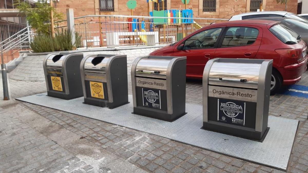 Contenedores soterrados de Epremasa, en una imagen de archivo