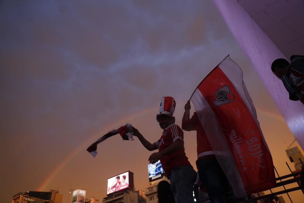 La afición de River celebra su victoria