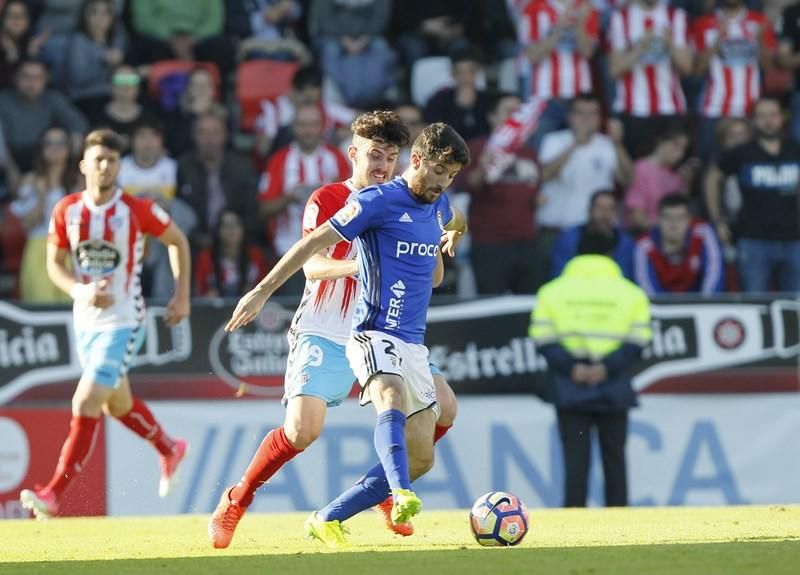 El partido entre el Lugo y el Real Oviedo, en imágenes