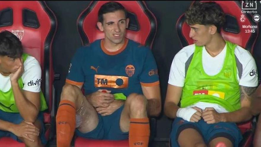 ¡Otra lesión! César Tárrega se marcha del campo antes de tiempo