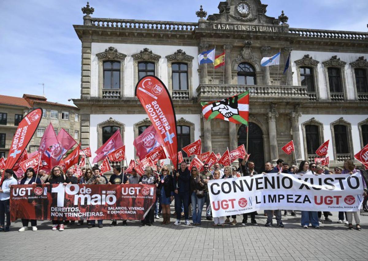 Manifestación del sindicato UGT. | R.V.