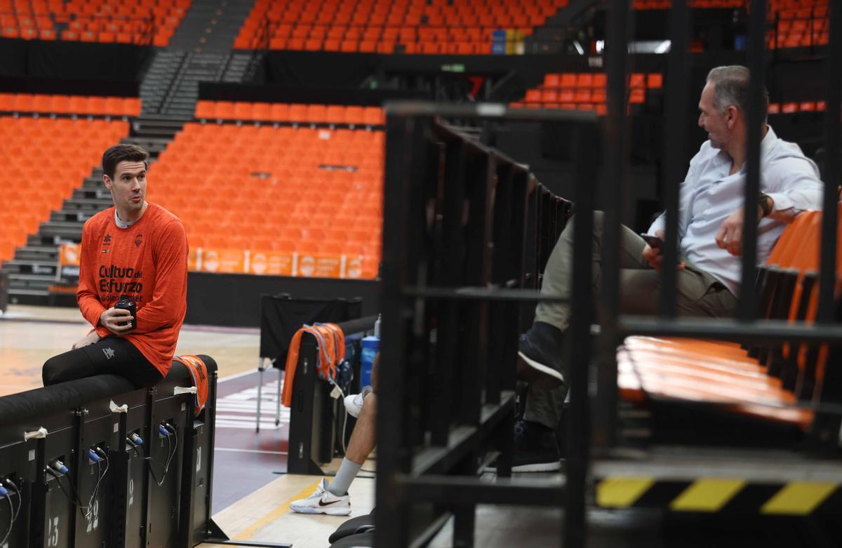 Entrenamiento previo al partido de Euroleague frente al Anadolu Efes Istanbul