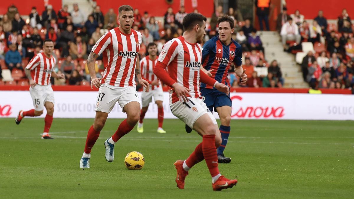 En imágenes: el encuentro entre el Sporting de Gijón y el Huesca