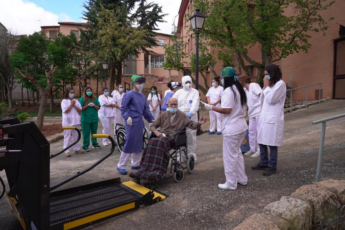 Cierre de la residencia covid Alfambra en Teruel