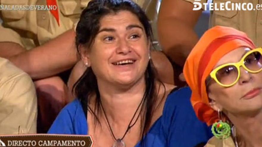 Lucía Etxebarría cuando estuvo en &#039;El Campamento&#039;.