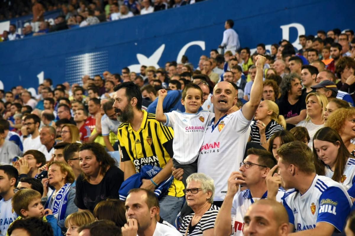 Partido del Real Zaragoza ante el Málaga