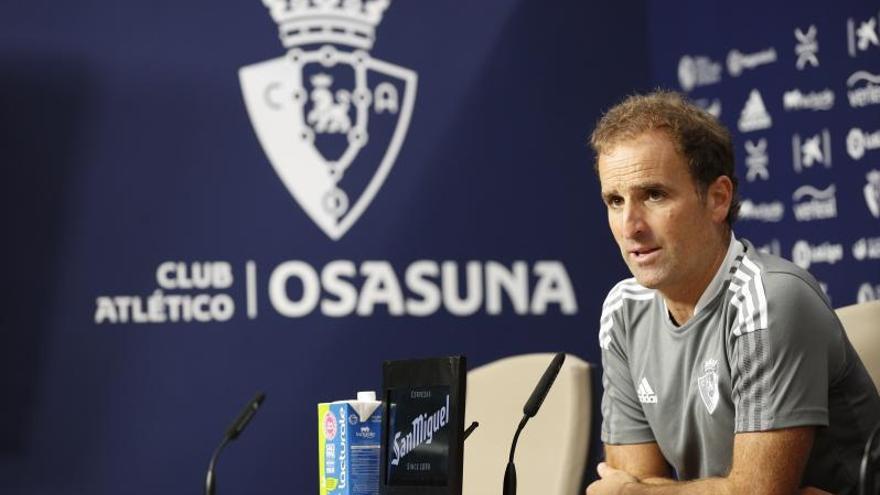 Jagoba Arrasate, en una rueda de prensa. // C.A.OSASUNA