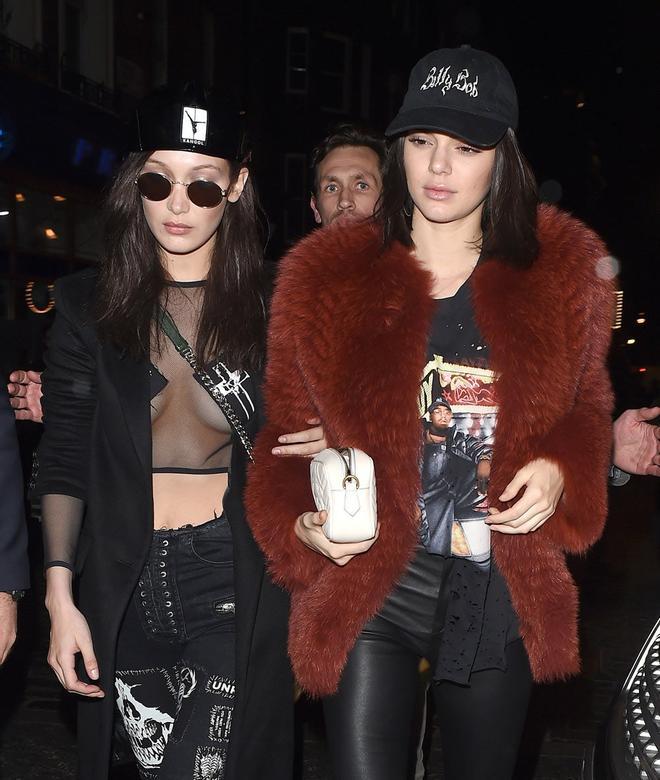 Bella Hadid y Kendall Jenner, salen a cenar en Londres