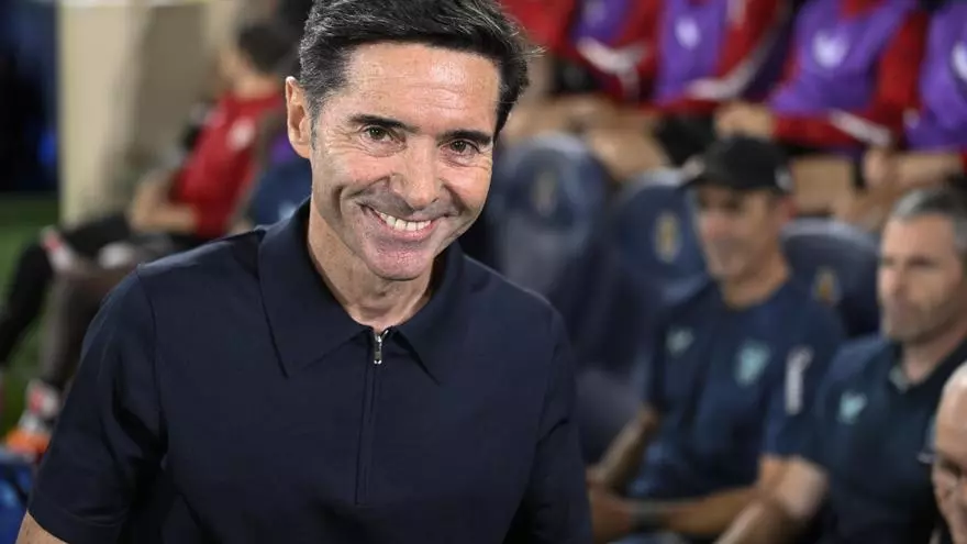 Marcelino: "Estoy contento por haber conseguido nueve puntos en una semana"