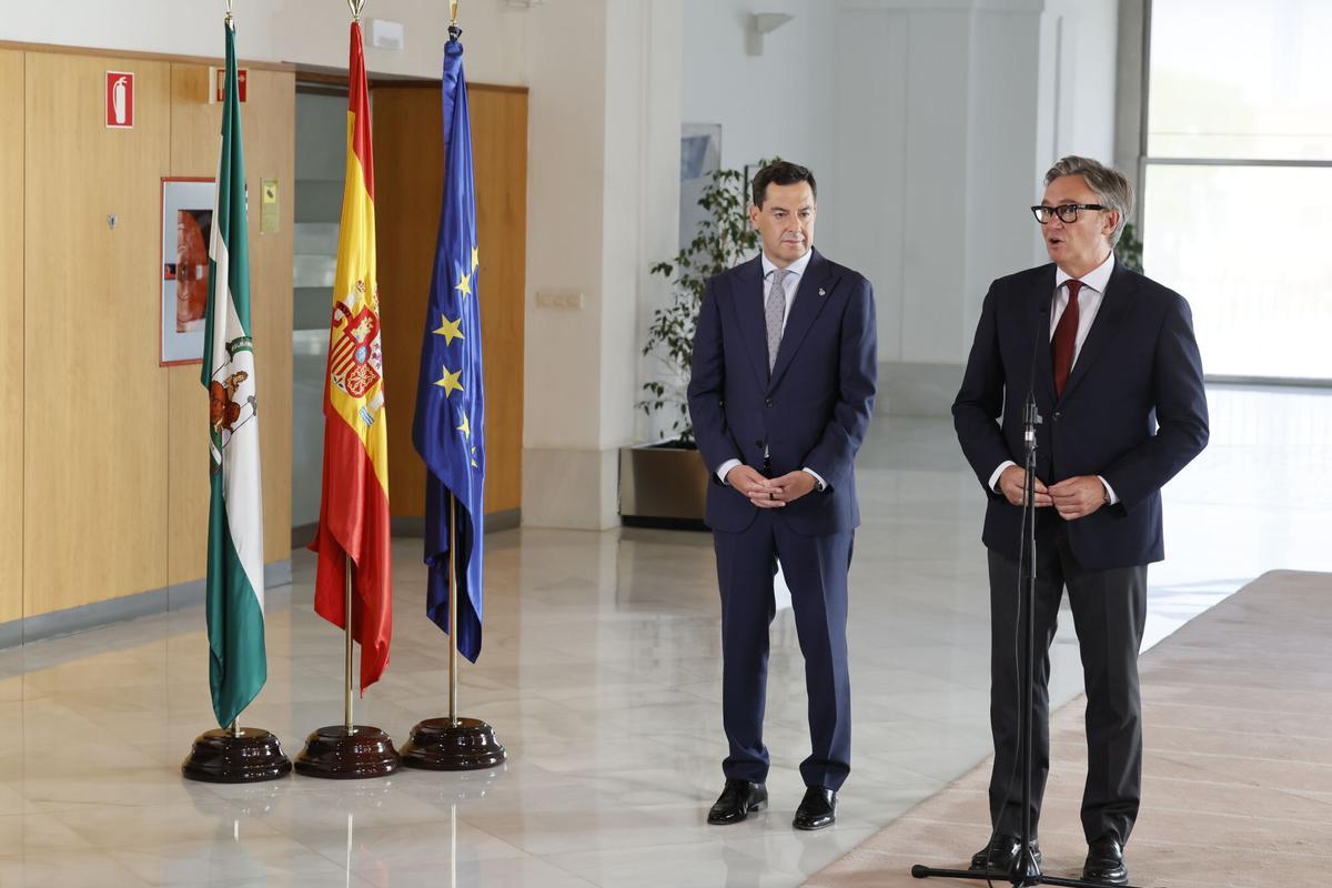 Juanma Moreno, investido presidente de la Junta de Andalucía tras alcanzar un acuerdo con Vox